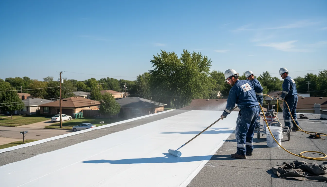 Commercial roof coating in Valley Center, KS near me